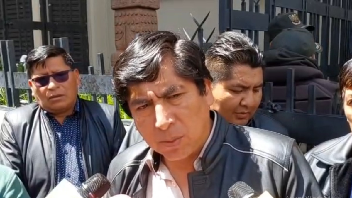 Dirigente carnicero de La Paz Jesus Uchani. Foto: Captura de video