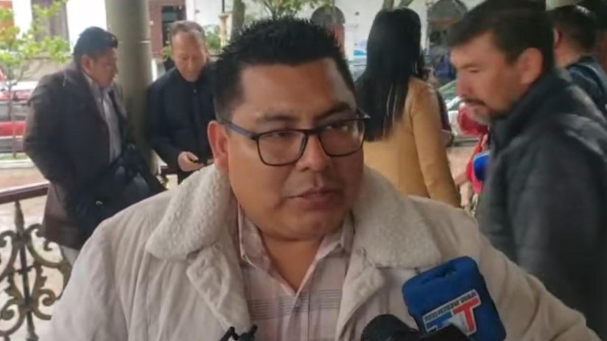 El abogado Roger Ibarra, defensor de comunarios del Comité de Defensa de Tariquía. Foto: Captura de video