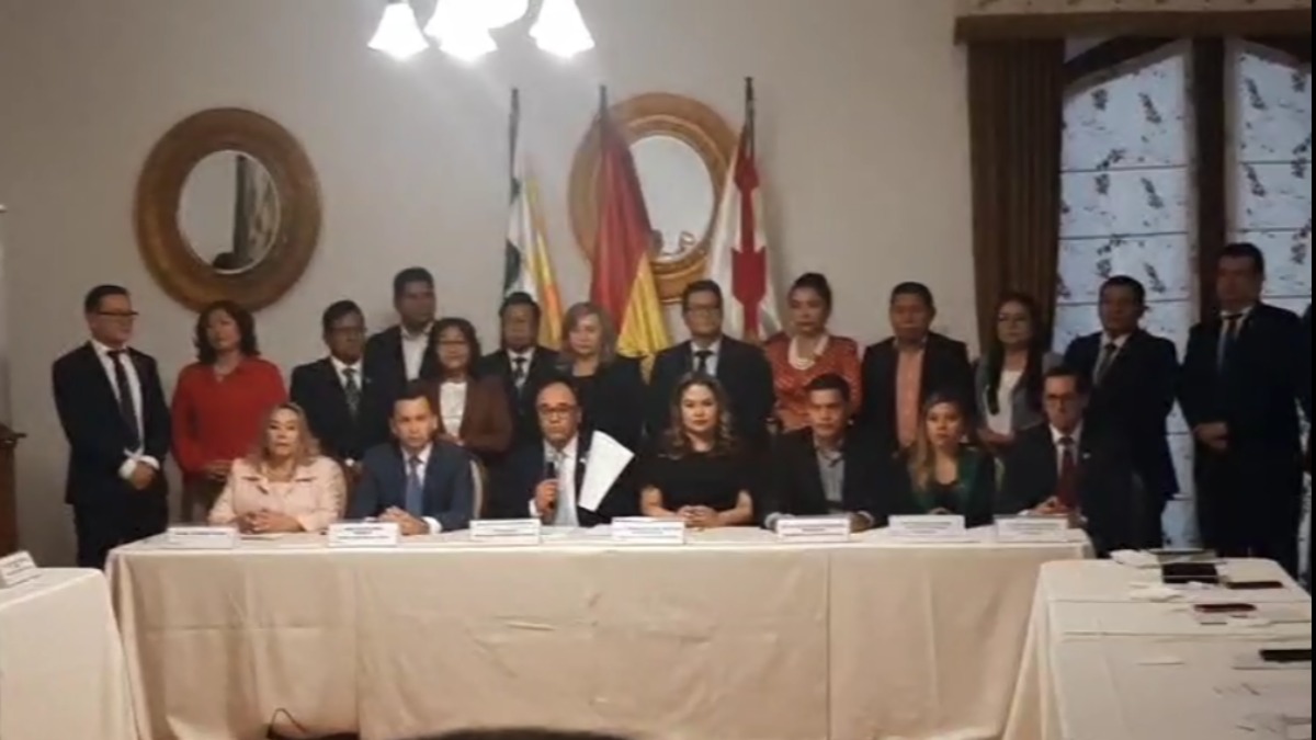 El acuerdo fue suscrito en Sucre. Foto: Captura de video