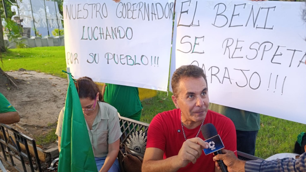 El gobernador del Beni, Alejandro Unzueta. Foto: Fides Trinidad