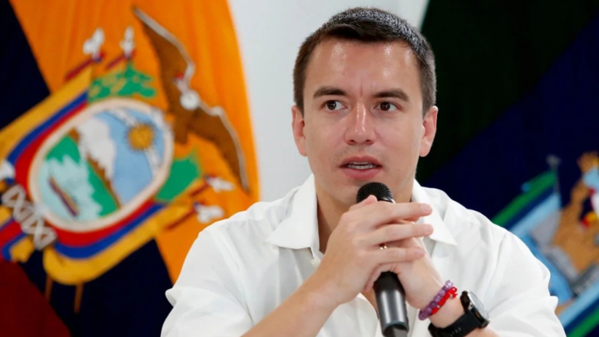 El presidente de Ecuador, Daniel Noboa.