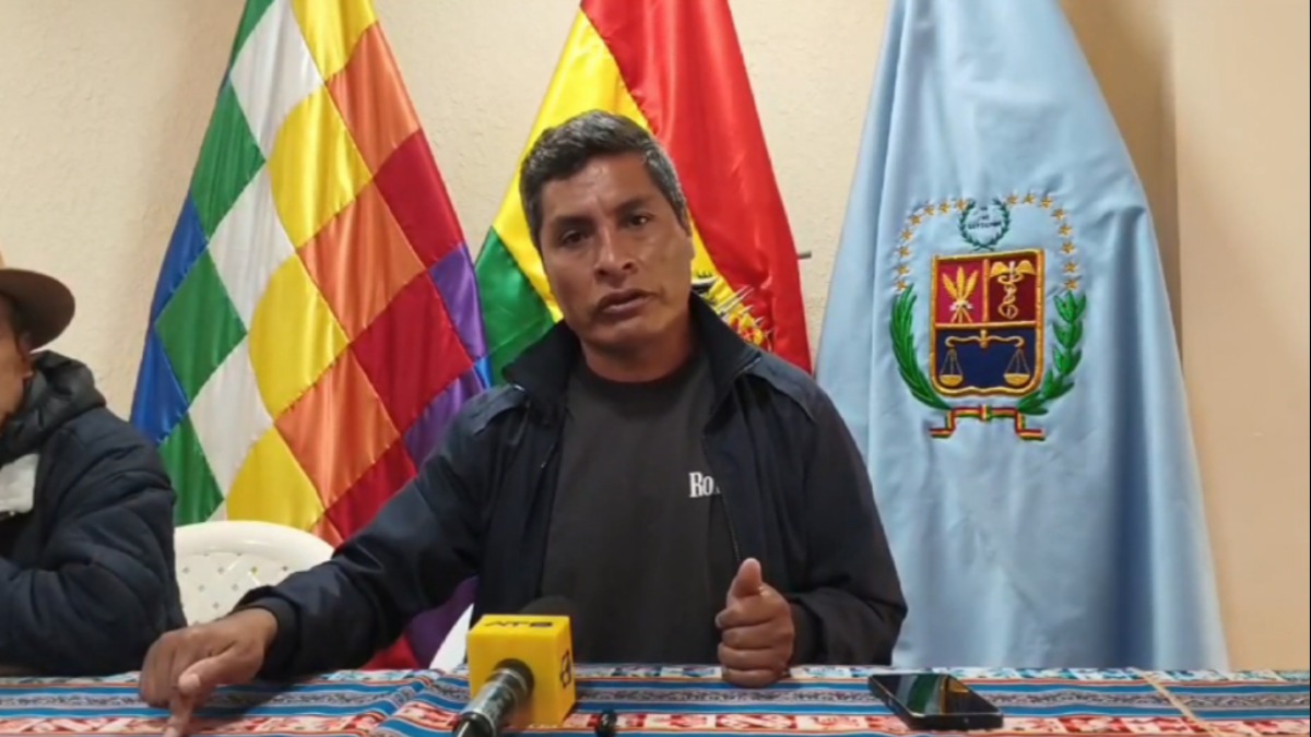 El vocero de la Federación Sindical Única de Trabajadores Campesinos de Cochabamba, Nelson Virreira. Foto: ANF