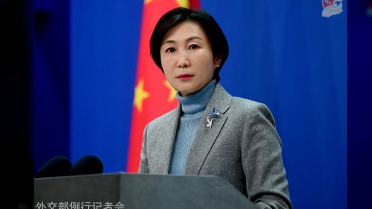 La portavoz del Ministerio de Exteriores chino, Mao Ning.