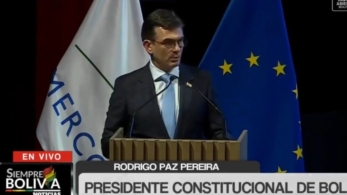 Presidente Rodrigo Paz. Foto: Captura