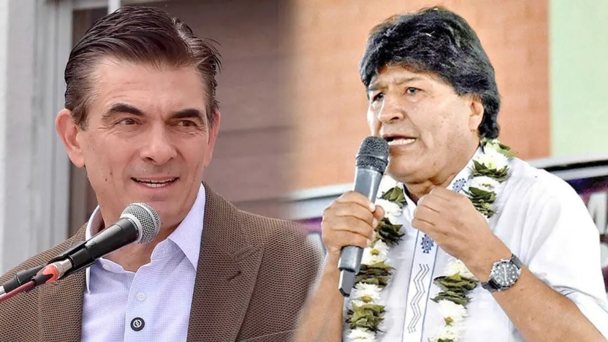 Rodrigo Paz y Evo Morales. Foto: Opinión