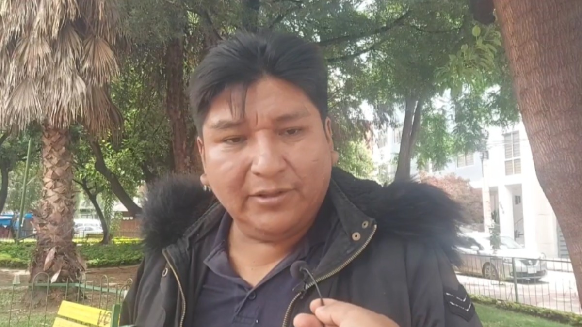 Vicente Choque, dirigente del Trópico. Foto: Captura de video