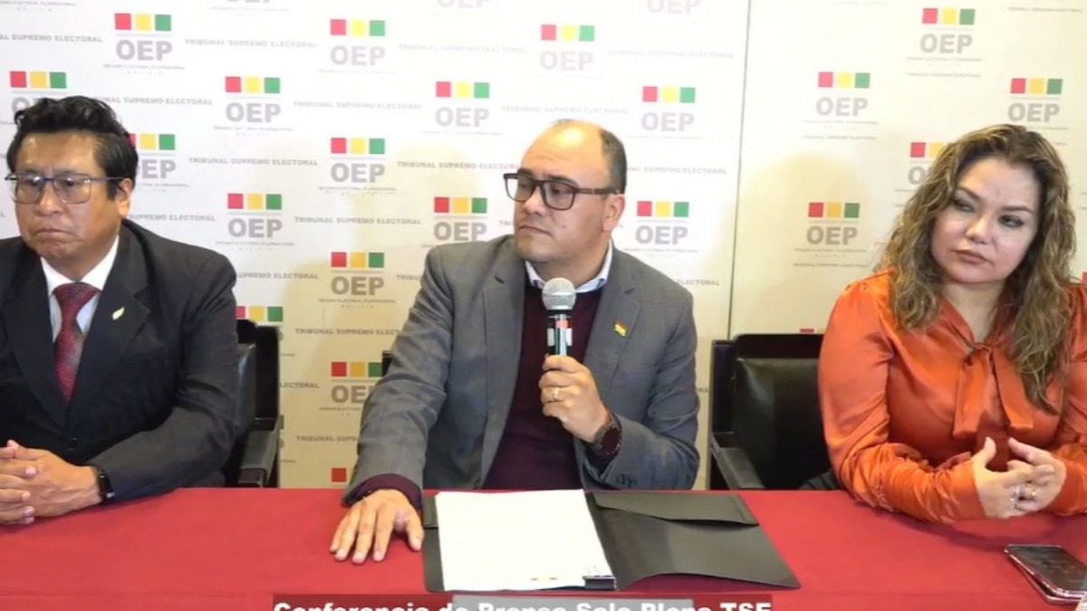 Vocales del órgano Electoral. Foto: Captura