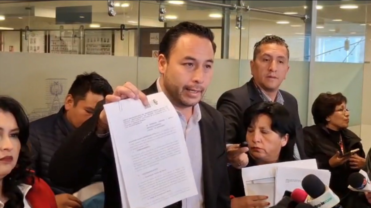 Alejandro Medinaceli, coordinador político del presidente Rodrigo Paz. Foto: Captura de video