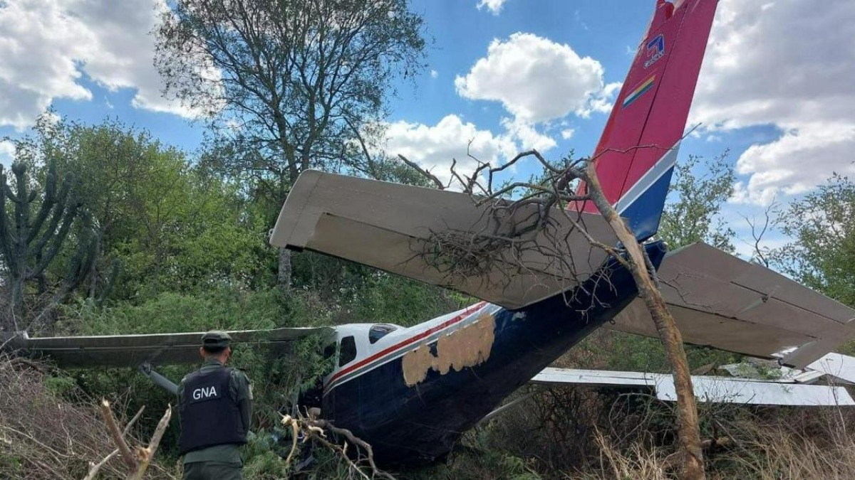 Avioneta con matrícula boliviana que se estrelló en Argentina en noviembre pasado.