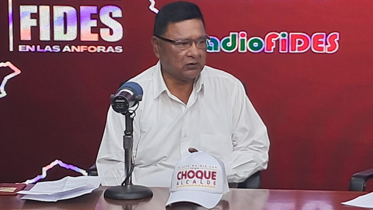 Candidato a la Alcaldía de El Alto, Sergio Choque. Foto: ANF