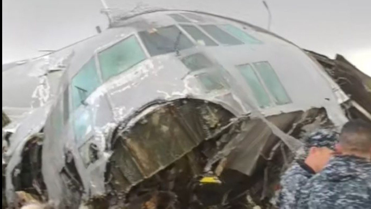 El avión militar accidentado en El Alto. Imagen: RRSS