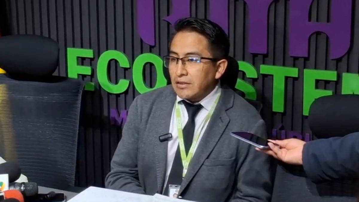 El coordinador Anticorrupción de la Fiscalía Departamental de La Paz, David Torrez. Foto: Captura de video