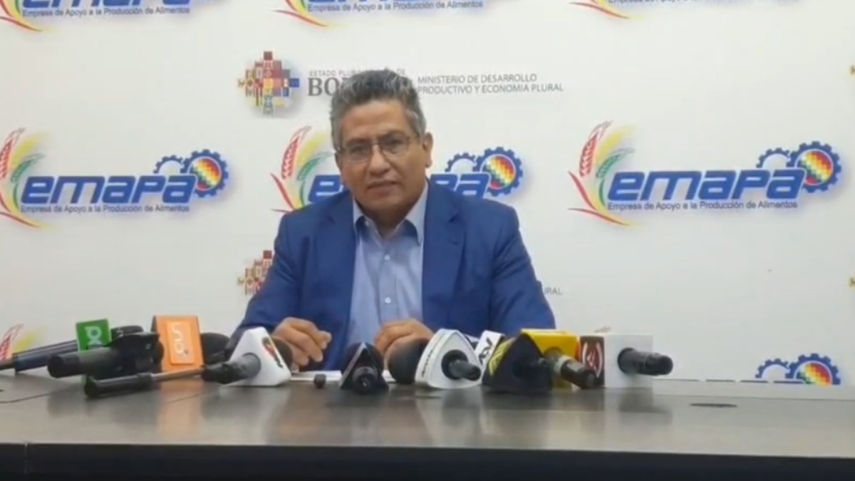 El gerente de Emapa, Sergio Siles. Foto: Captura de video