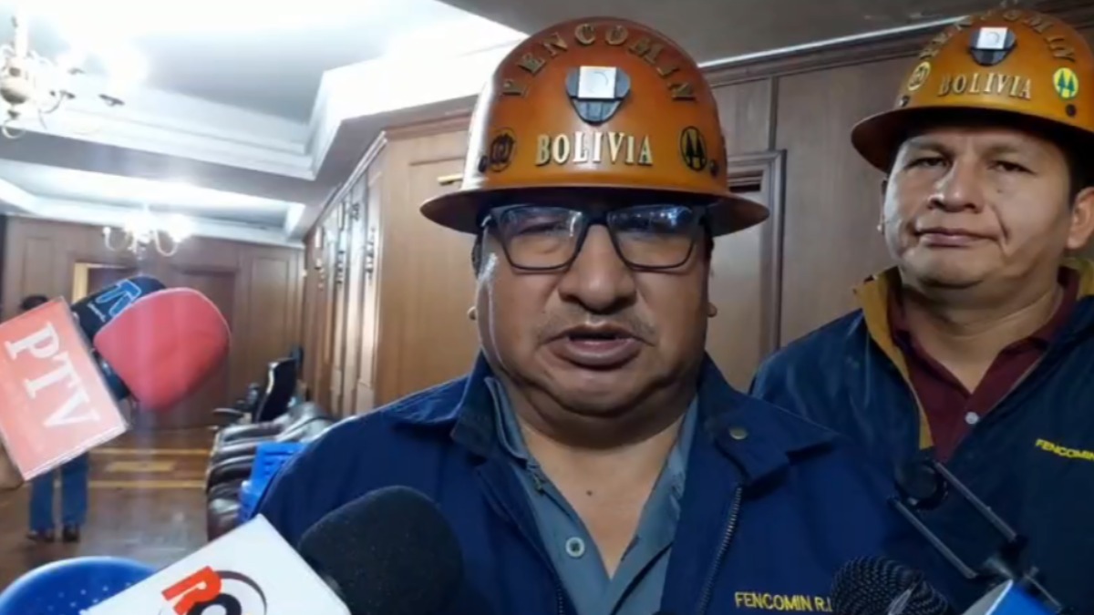 El presidente de Fencomin, Josué Richard Caricari. Foto: Captura de video