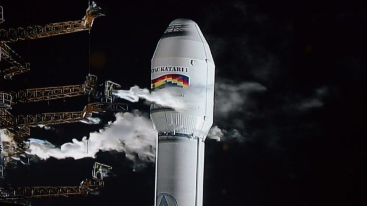 El satélite Túpac Katari se lanzó desde la base china de Xichang el 20 de diciembre de 2013. Foto: ABE