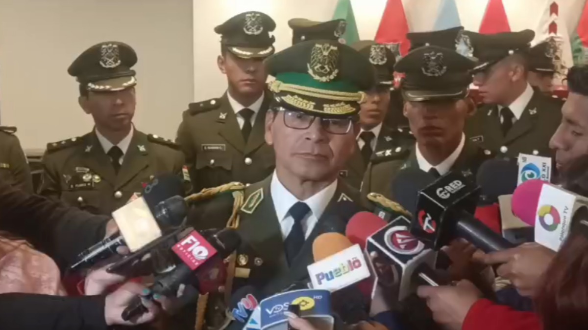 El subcomandante general de la Policía Boliviana, general Juan Peña. Foto: ANF