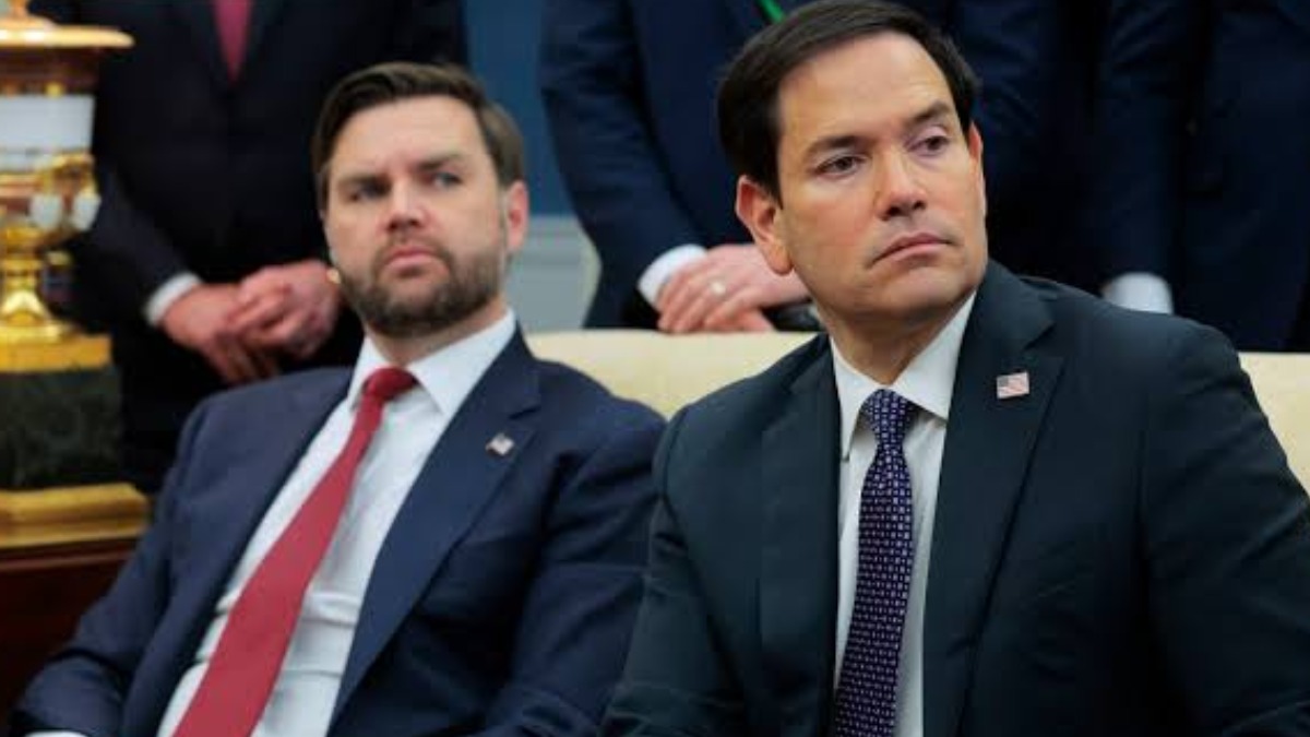 El vicepresidente de EEUU, JD Vance, junto al secretario de Estado, Marco Rubio.