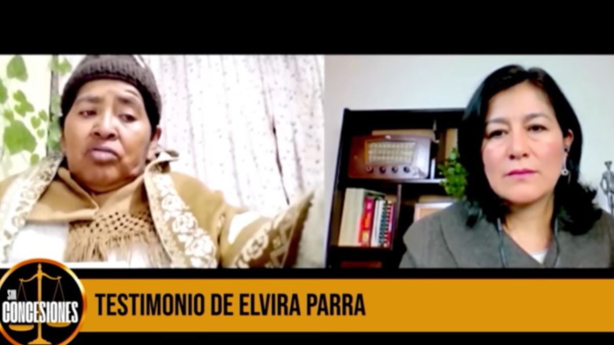 Elvira Parra y su lucha por demostrar su inocencia en el programa Sin Concesiones. Foto: captura