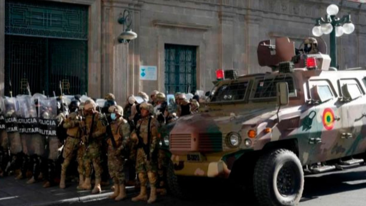 En junio de 2024, un grupo de militares tomaron el centro político. Foto: Internet