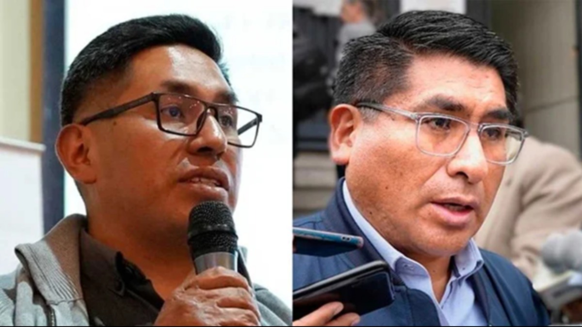 Exministros de Desarrollo Productivo Zenón Mamani y Néstor Huanca. Foto: Internet