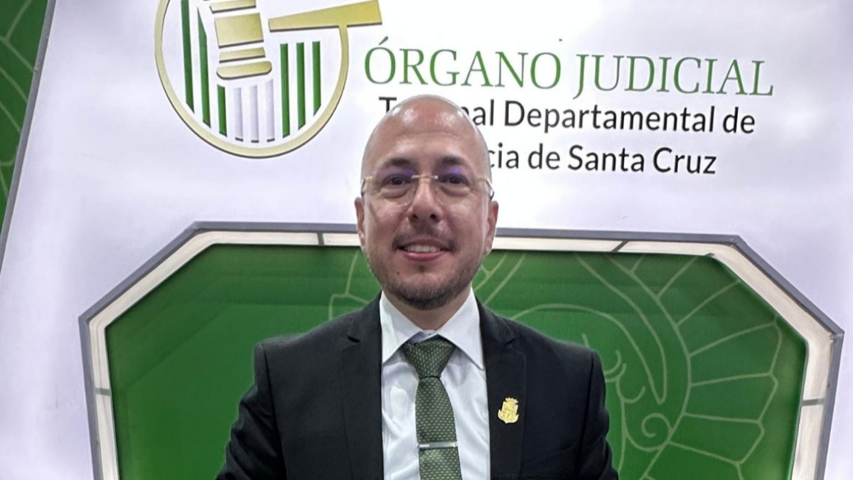 Juez Hebert Zeballos. Foto: Tribunal Departamental de Justicia de Santa Cruz