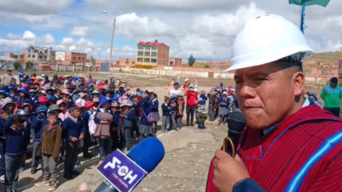 Pablo Callisaya, expareja de Eva Copa y aspirante a alcalde de El Alto. Foto: Captura de pantalla F-CH.
