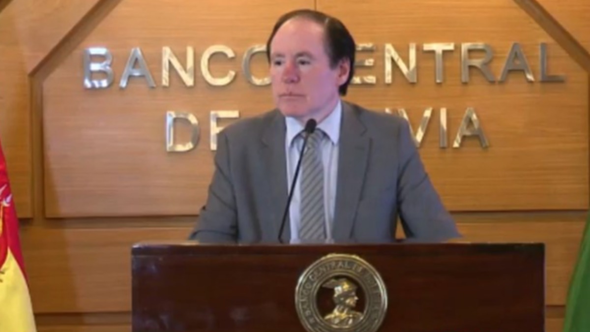 Presidente del BCB, David Espinoza. Foto: Captura