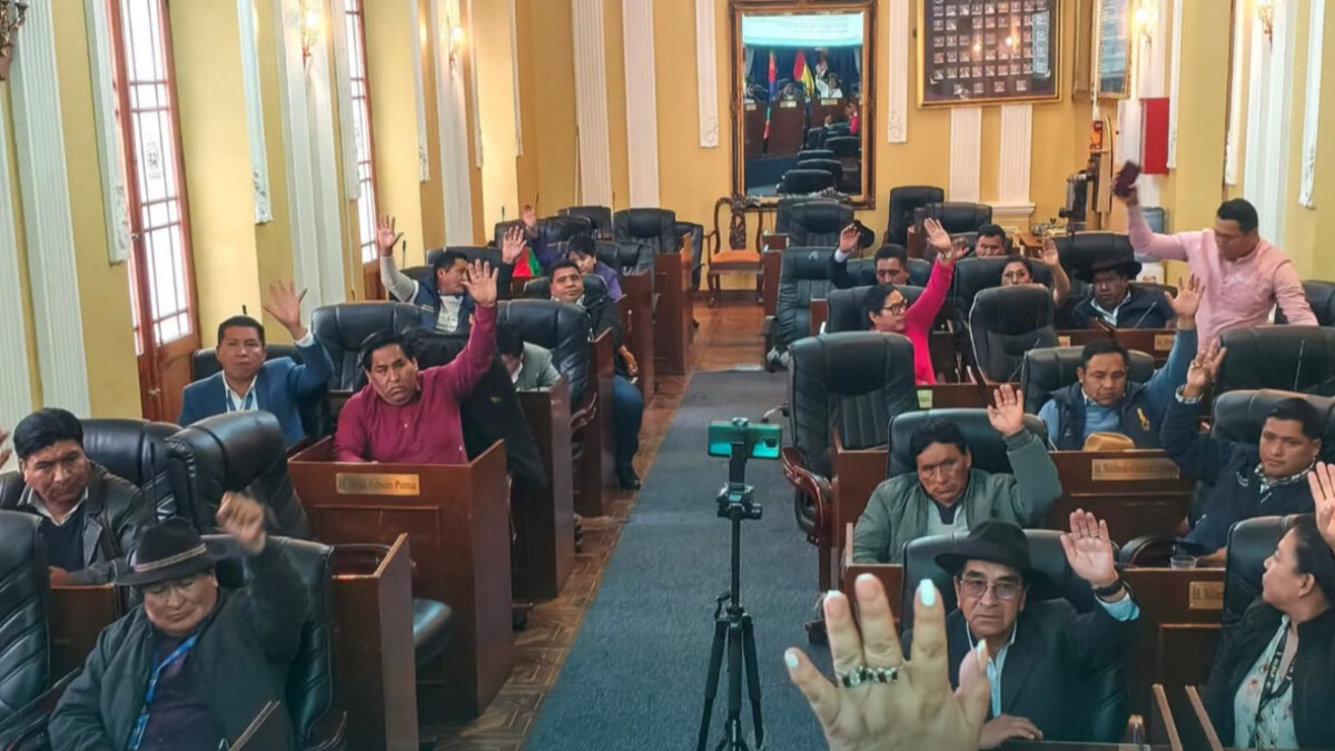 Sesión de la Asamblea Legislativa Departamental de La Paz. Foto: ALD