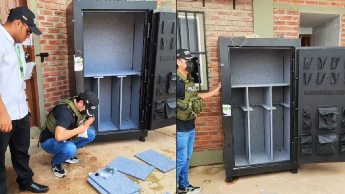 Cajas fuertes abiertas.