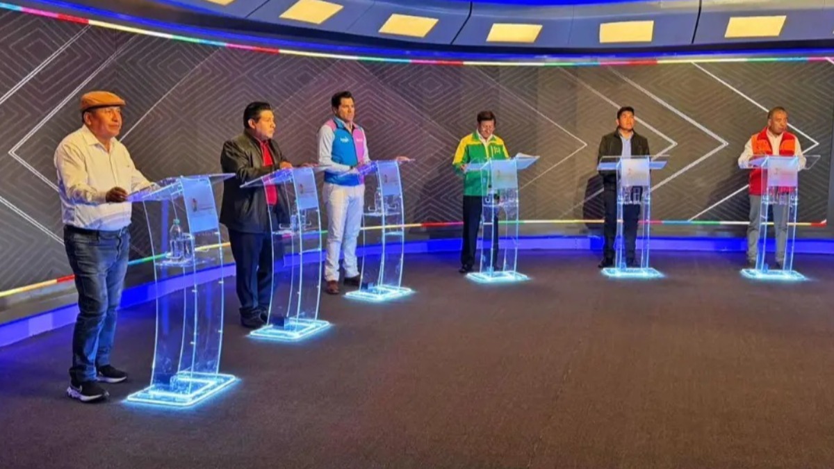 Candidatos a la gobernación de La Paz. Foto: Abi