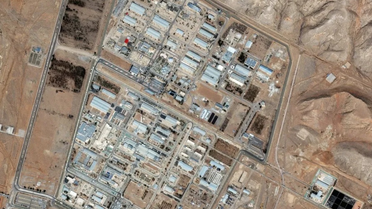 El centro de enriquecimiento de uranio en Natanz, Irán.