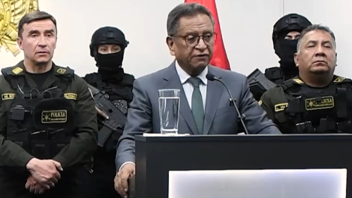 El ministro de Gobierno, MArco Antonio Oviedo.