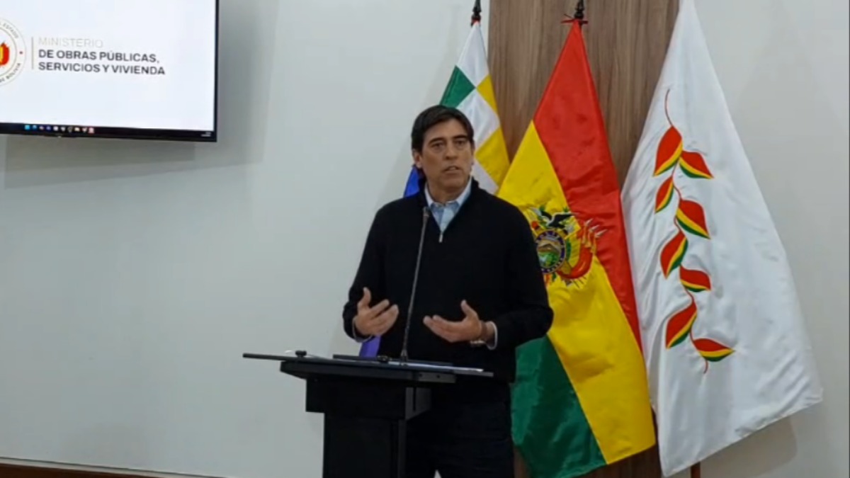 El ministro de Obras Públicas, Mauricio Zamora. Foto: Captura de video
