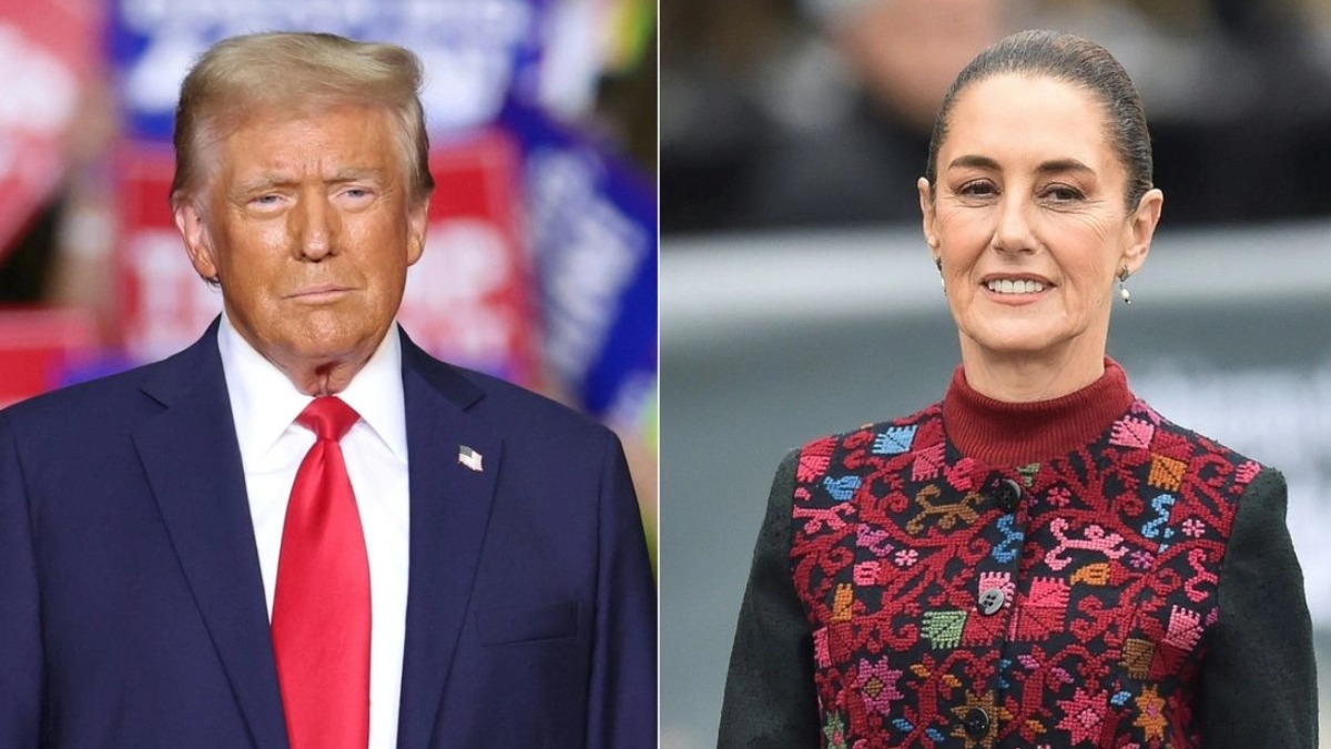 El presidente de EEUU, Donald Trump, y la mandataria mexicana, Claudia Sheinbaum.