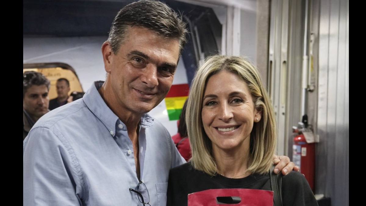 El presidente Rodrigo Paz y la Primera Dama, María Elena Urquidi, viajaron a EEUU. Fotografía: BOA.