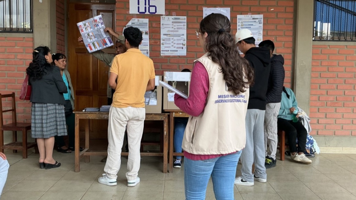 La MOE desplegó personal en diferentes recintos electorales del país. Foto: Jubileo.