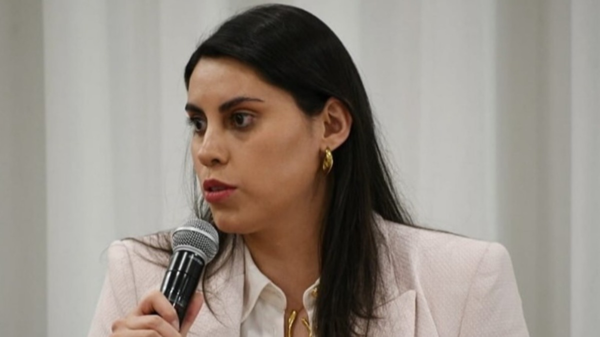 La renunciante viceministra de Autonomías, Andrea Barrientos. Fotografía: Internet.