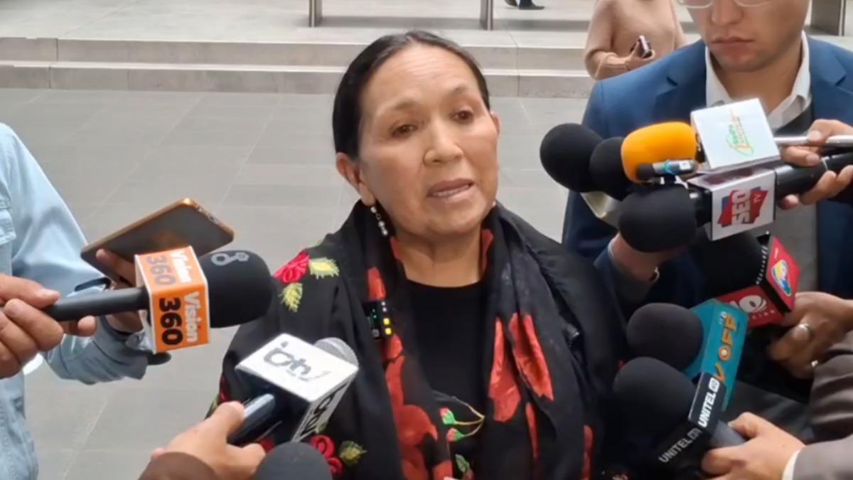 La senadora de Alianza Libre, Tomasa Yarhui. Foto: Captura de video