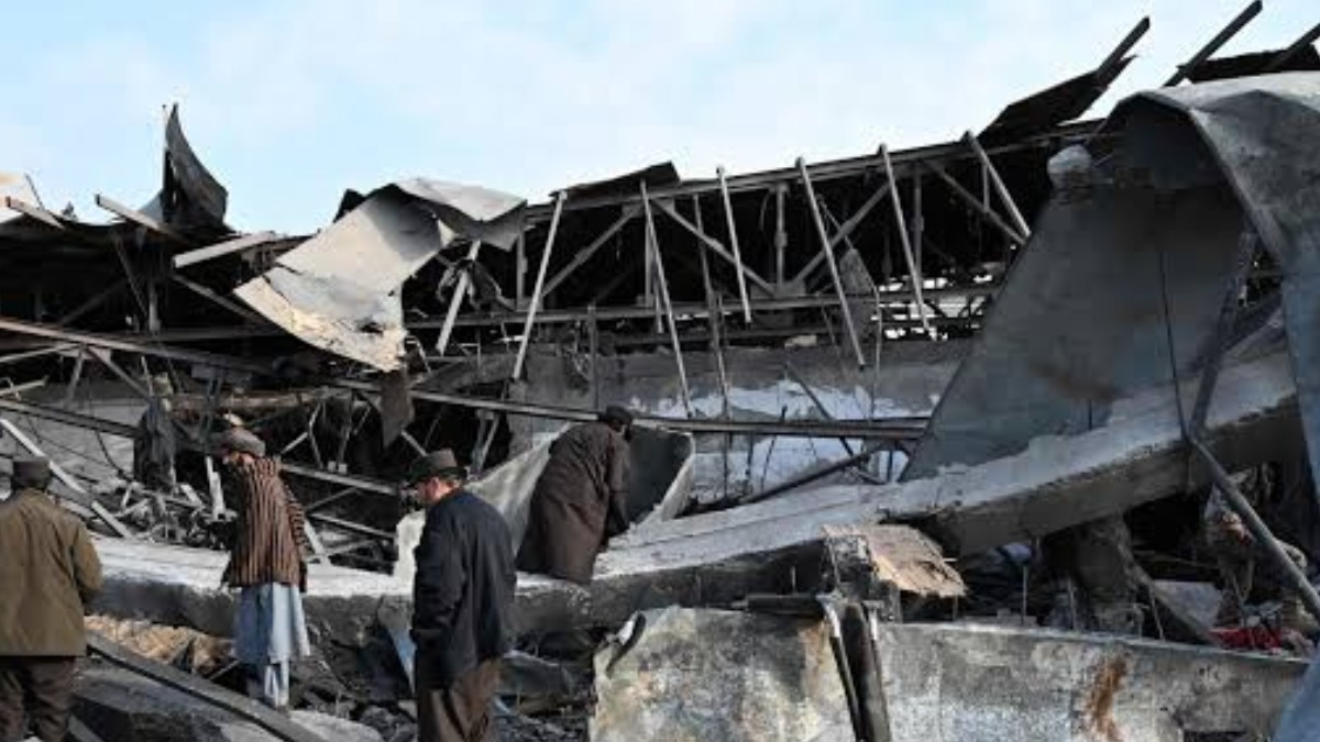 Los restos del hospital destruido en Kabul, Afganistán.