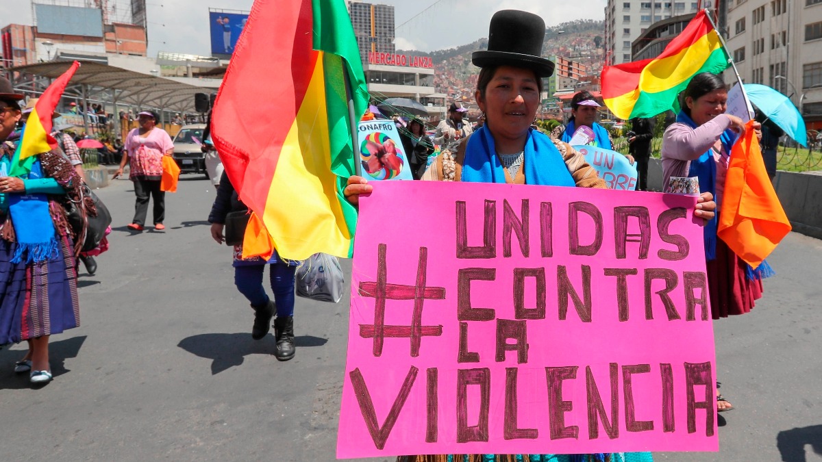 Marcha de mujeres contra la violencia. Foto archivo: Infobae