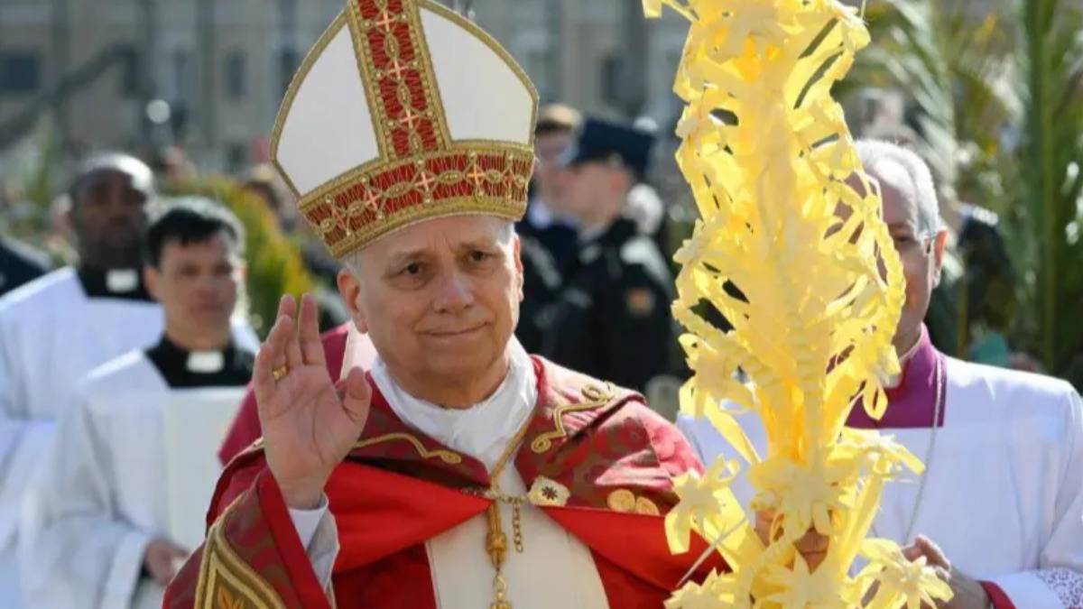 Papa León XIV en la misa de Domingo de Ramos. Foto: Vatican News
