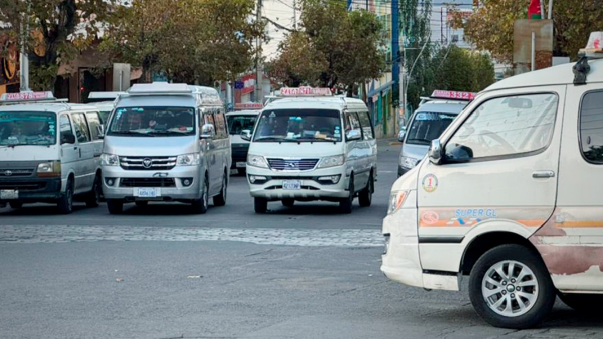 Paro de transporte. Foto: BTV