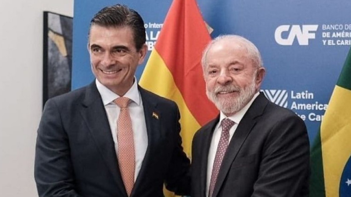 Rodrigo Paz y Lula Da Silva en un anterior encuentro. Foto: Presidencia