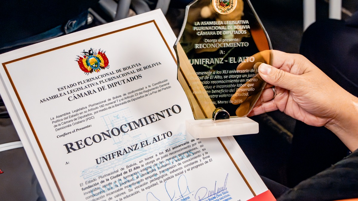 Unifranz El Alto es sinónimo de vanguardia y esfuerzo, afirmó la vicerrectora de la Unifranz El Alto, Eve Gomez.   Foto: Unifranz