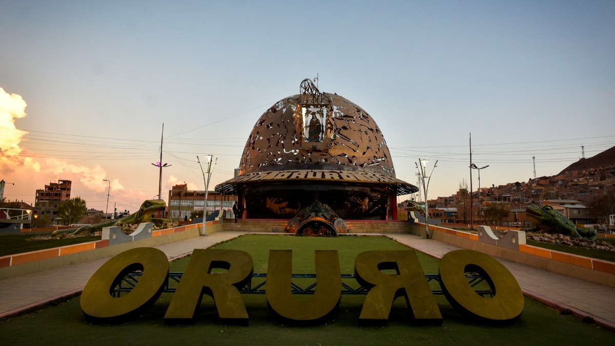 Casco minero en Oruro. Foto: RRSS