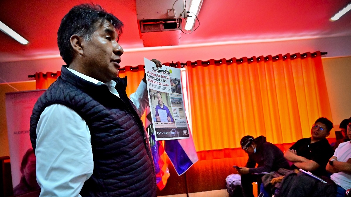 Director del portal de noticias Urgente.bo, Grover Yapura. Foto: ANP
