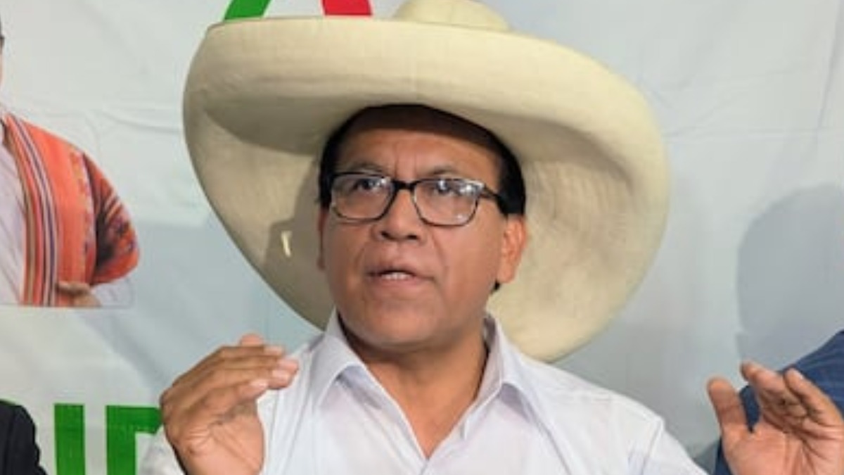El candidato a la Presidencia de Perú Roberto Sánchez.