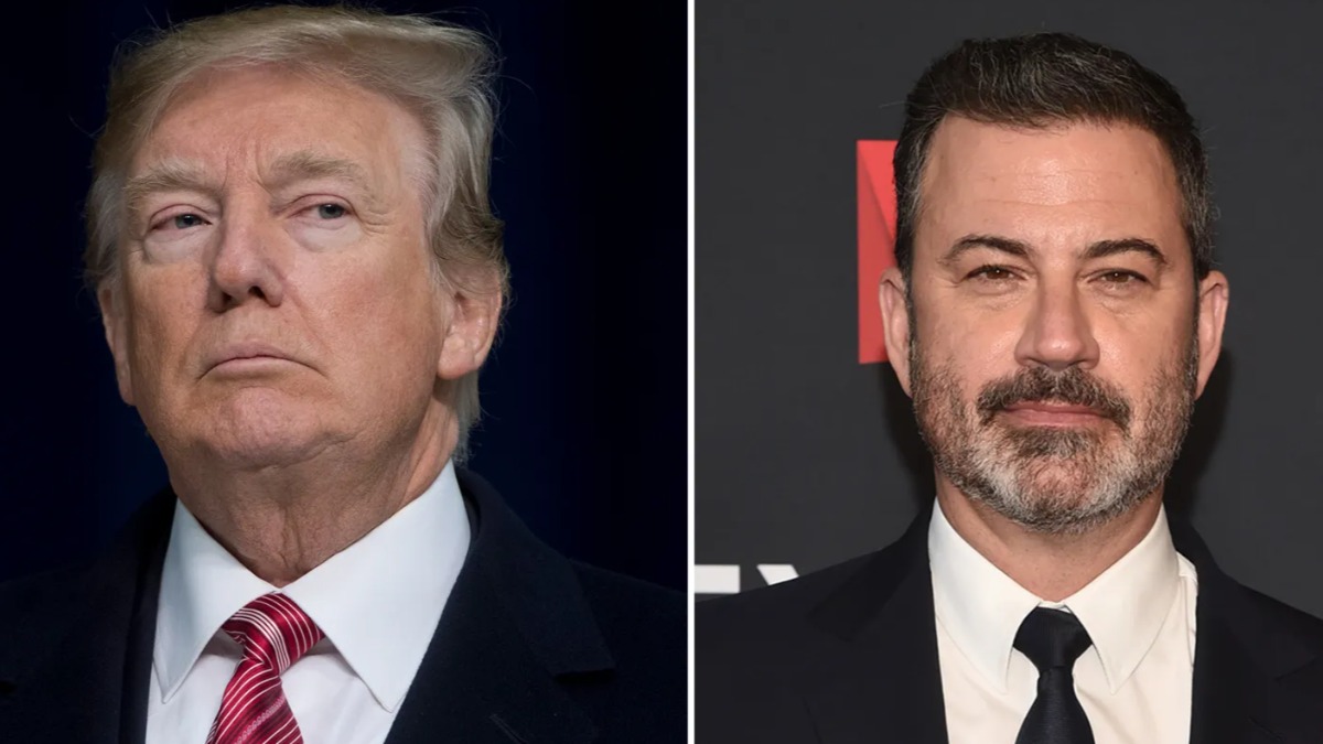 El presidente de Estados Unidos, Donald Trump y el humorista Jimmy Kimmel.