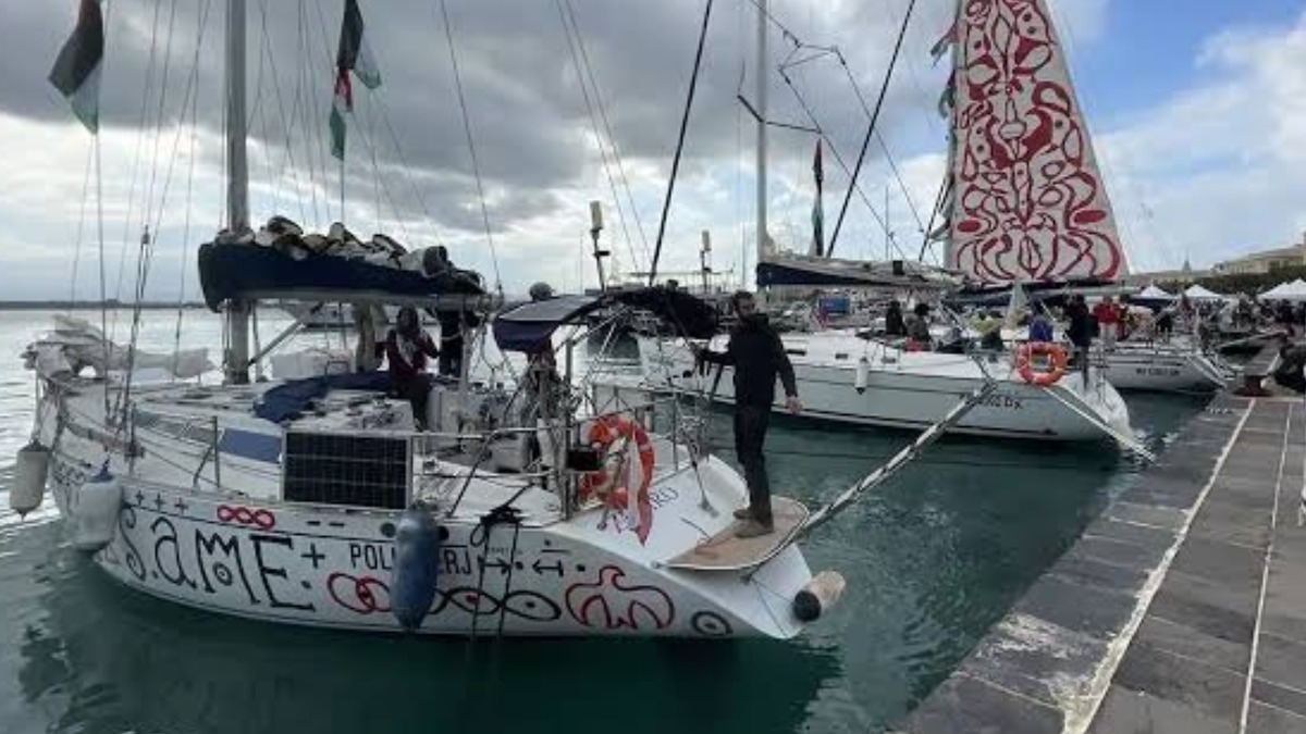 Embarcaciones de la Global Sumud Flotilla.