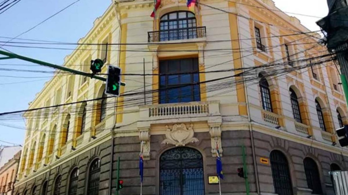 Frontis de la Cancillería boliviana. Foto: Internet